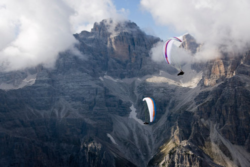Thermal-Dolomites-Martin-Scheel Pilots working together to find the core