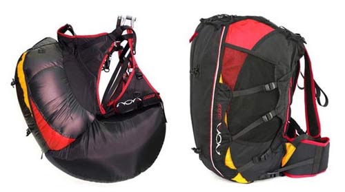 Nova One lightweight reversible paragliding harness