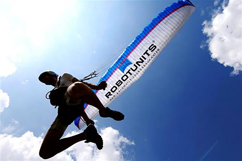 deolomitenmann-2008 Markus Prantl: paraglider pilot in the 2008 Dolomitenmann Race