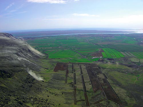 A landslide is set off as the earthquake strikes