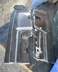 Adam-Parer-backplate Catastrophic failure of Adam Parer's backplate which broke into three pieces