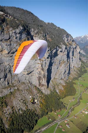 Ozone Buzz Z3 intermediate paraglider. Photo: Philippe Arn