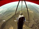 Rodrigo de obeso flying his hang glider over the Mexican countryside: he went on to win the 2010 Mexican Nationals