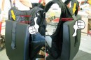 Sol paraglider harness back protectors - incorrect and correct fittings