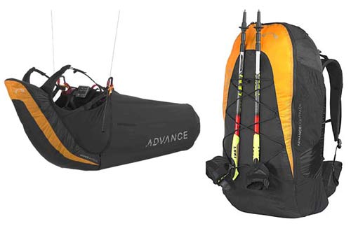 Advance-Lightness-hike-and-fly-pod-harness-rucksack Advance Lightness super-light race harness and technical rucksack for serious hike-and-fly