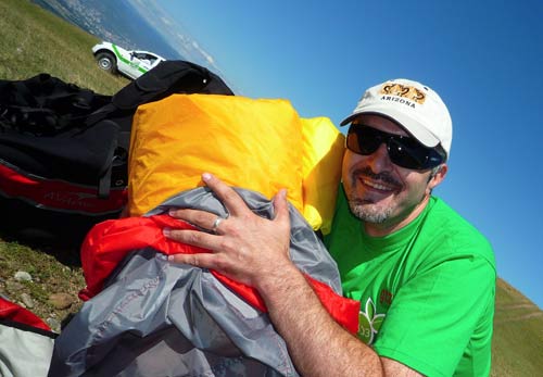Festival organiser Goga Khachidze happily received his new Mentor, a gift from Nova