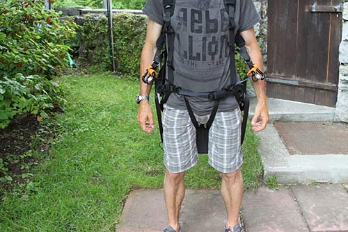 Picture 1: A common harness with Get-Up System correctly locked.