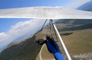 Karl Reichegger over Monte Cucco, Italy