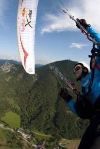 Turnpoint 1, the Gaisberg, overlooking Salzburg. Photo: www.redbullxalps.com