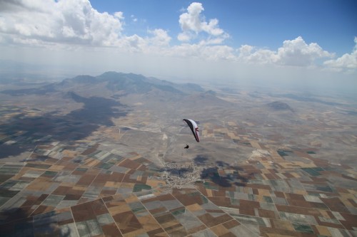 Paragliding from Karaman in central Turkey. Photo Burkhard Martens Paragliding from Karaman in Turkey