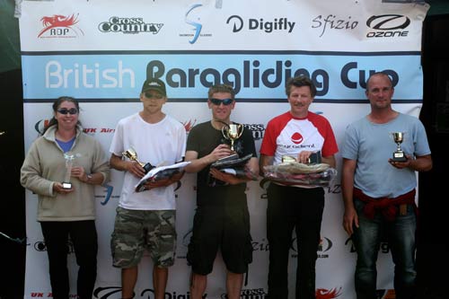 British Paragliding Cup 2010 overall winners