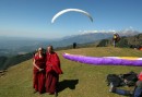 Launch at Billing, Himachel Pradesh. The area is home for many Tibetan monks-in-exile. Paragliding has been banned until 20 October 2010. Photo: Ed Ewing