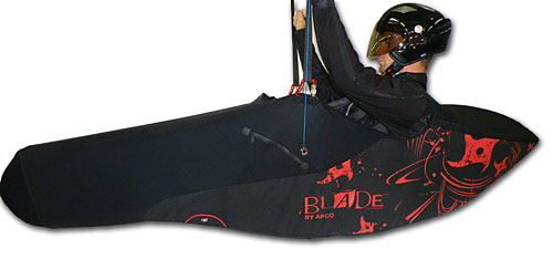 APCO's Blade pod harness, their first competition model APCO's Blade pod harness, their first competition model