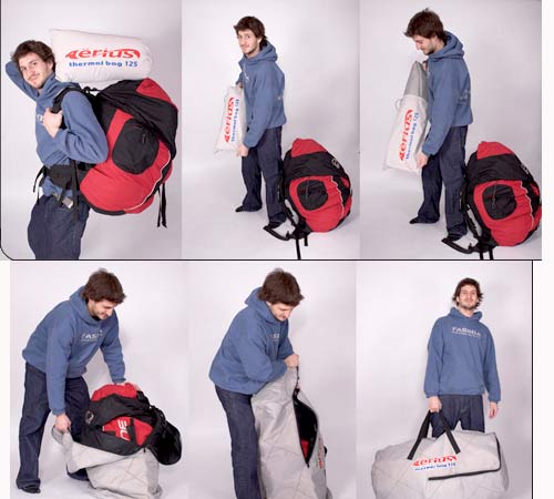 Packing your paragliding kit into an Aerius' thermal bag Packing your paragliding kit into an Aerius' thermal bag