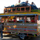 The colourful retireve vehicle in Colombia