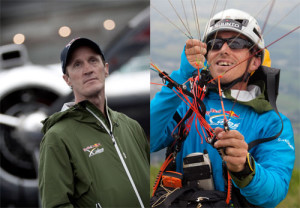 Lloyd Pennicuik, left, and Ramon Morillas. Photos: Red Bull X-Alps