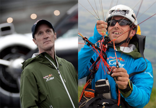 Lloyd Pennicuik, left, and Ramon Morillas. Photos: Red Bull X-Alps Lloyd Pennicuik, left, and Ramon Morillas. Photos: Red Bull X-Alps
