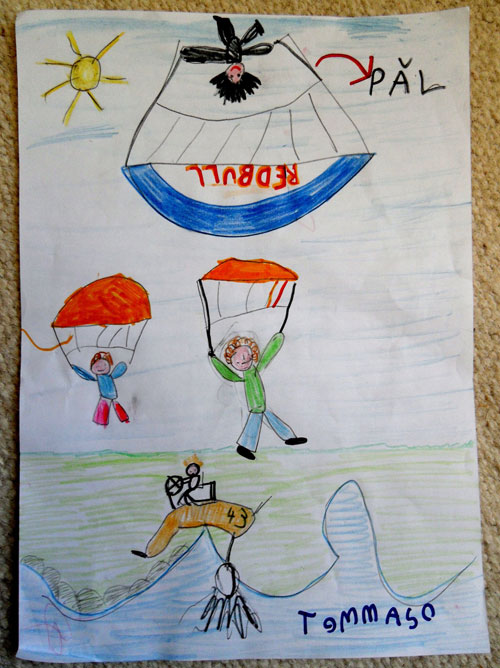 Pal Takats executing the Infinite Tumble on his way to winning the Acro World Cup. Illustration: A six-year-old fan Pal Takats executing the Infinite Tumble on his way to winning the Acro World Cup. Illustration: A six-year-old fan