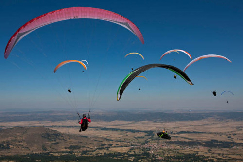 2011 Paragliding World Championships Task 1 - Photo- Martin Scheel
