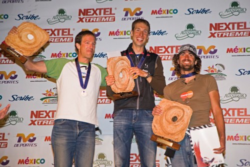 The podium at the 2009 Paragliding World Championships: 1st Andy Aebi, 2nd Stefan Wyss, 3rd Aljaz Valic. Photo: M. Scheel www.azoom.ch The podium at the 2009 Paragliding World Championships: 1st Andy Aebi, 2nd Stefan Wyss, 3rd Aljaz Valic. Photo: M. Scheel www.azoom.ch