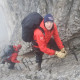 Christian Maurer (SUI1), Paul Guschlbauer (AUT4) - climbing down the Dachstein mountain
