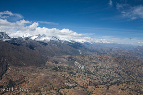 The Corderilla Blanca on the day of Xavier's disappearance. Photo: James Johnston The Corderilla Blanca on the day of Xavier's disappearance. Photo: James Johnston