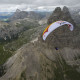 A pilot near the Tri Ceme, Italy, 22 July 2011. Photo: Red Bull X-Alps