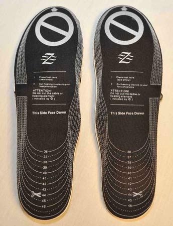 Blazewear heated shoe insoles