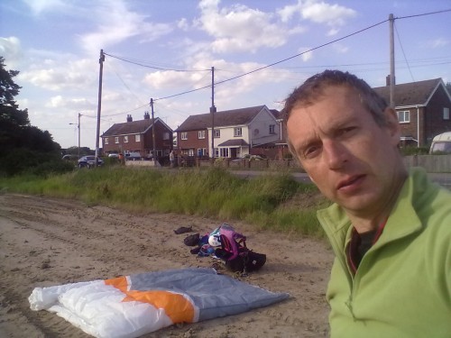 Richard Carter British paragliding record holder for the eighth time. Photo: Richard Carter