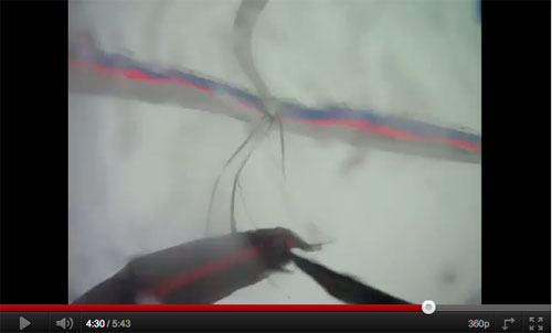 After being in the cloud for several minutes the hang glider pilot struggles to maintain control and decides to throw his reserve After being in the cloud for several minutes the hang glider pilot struggles to maintain control and decides to throw his reserve