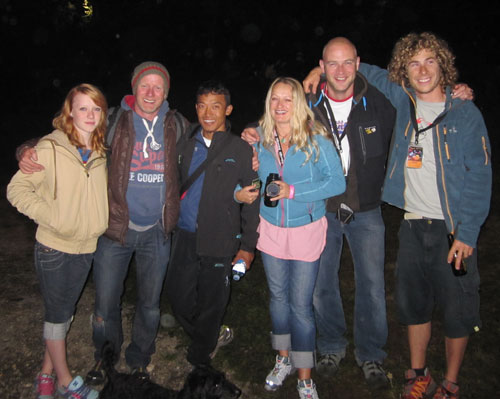 XCmag team and Babu after his film screening XCmag team and Babu after his film screening