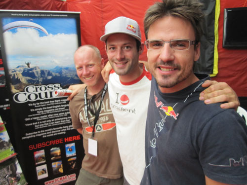 Himalayan Kingdom ... L-R Bob Drury, Tom de Dorlodot and Horacio Llorens on the XCmag stand Himalayan Kingdom ... L-R Bob Drury, Tom de Dorlodot and Horacio Llorens on the XCmag stand