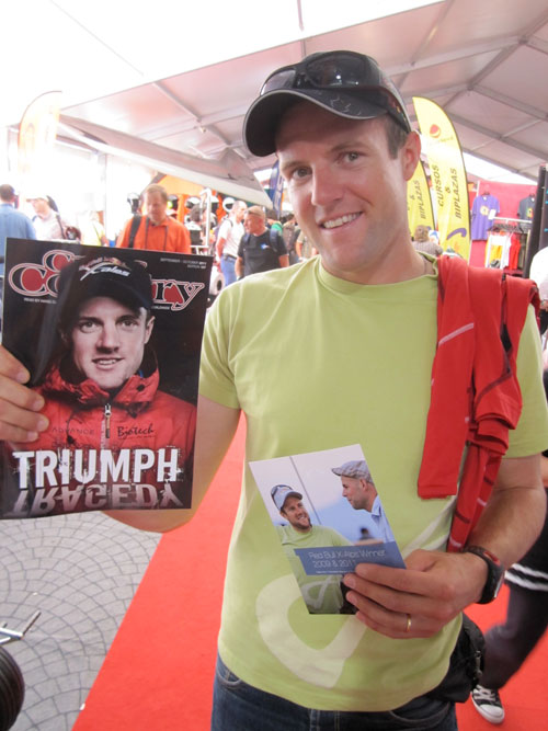Double-take ... Chrigel Maurer showed up on the Advance stand Double-take ... Chrigel Maurer showed up on the Advance stand