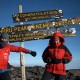 The happy team on summit of Kilimanjaro, 16 September 2011.