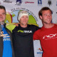 Martin Muller (centre), Wojciech Pomierski (left) and Dominic Schaertl, winners of the XC Open Portugal 2011