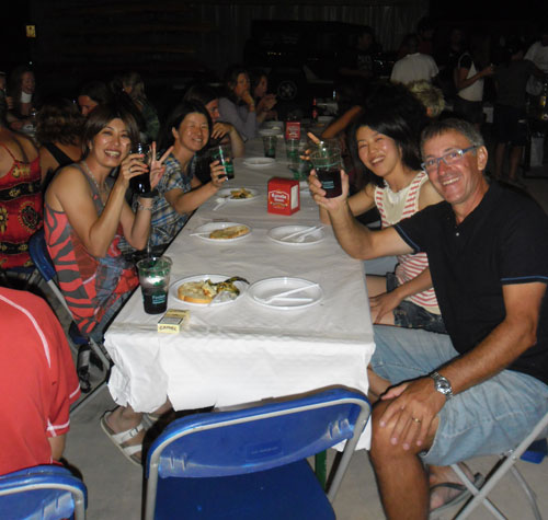 BBQ and party last night at the Women's Open BBQ and party last night at the Women's Open