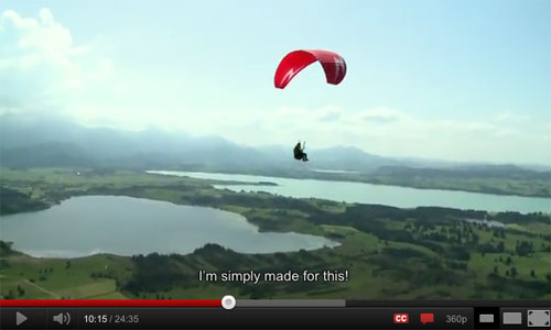 Lena Kruckenberg learning to paraglide
