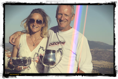 Emma Casanova and Steve Senior, new British Paragliding Champions. Photo: Marcus King