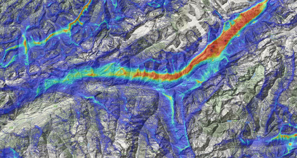 The XC Highways around Fiesch in Switzerland