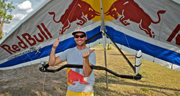'Where's my margarita?' Jonny after landing at Sterling City. Photo: Jonny Durand / Facebook