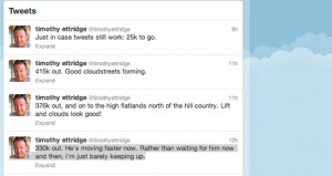 Tim Etteridge's Twitter feed