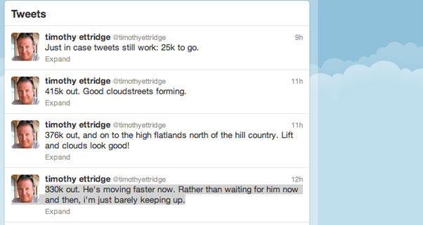 Tim Ettridge's Twitter feed