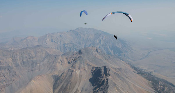 Competition gliders at the PWC in Sun Valley, Idaho. Photo: Nick Greece