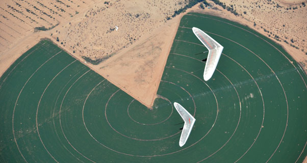 Above the crops. Photo: Jamie Shelden Above the crops. Photo: Jamie Shelden