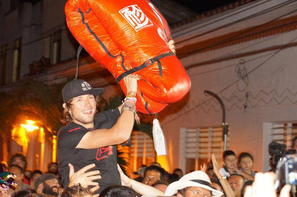 Aaron Durogati celebrates in Colombia after winning the PWCA Superfinal 2012. Photo: Aaron Durogati / Facebook Aaron Durogati celebrates in Colombia after winning the PWCA Superfinal 2012. Photo: Aaron Durogati / Facebook