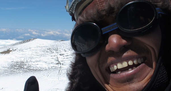 Babu Sunuwar snaps a self-portrait on the roof of Africa