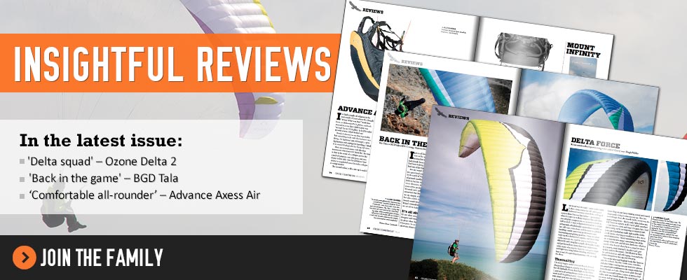 Insightful Reviews in Cross Country issue 147: Ozone Delta 2, BGD Tala, Advance Axess