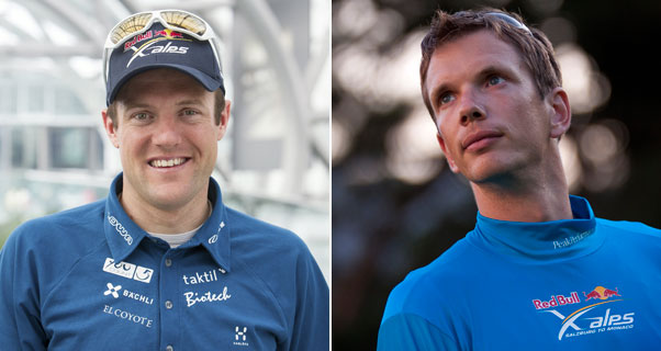 Chrigel Maurer, left, and Alex Hofer. Both former winners of the Red Bull X-Alps. Photos: Red Bull Content Pool