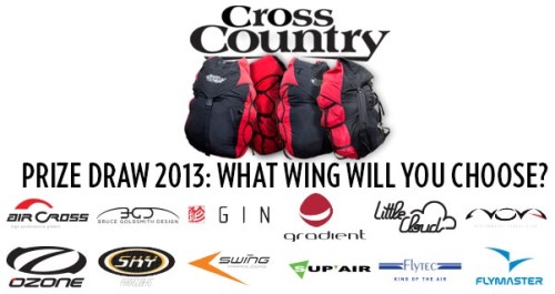 Subscribe and win a paraglider: Cross Country prize draw 2013 Subscribe and win a paraglider: Cross Country prize draw 2013