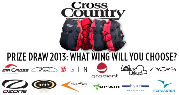Win a paraglider in the Cross Country prize draw